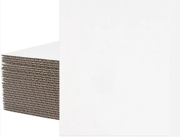 Carte en papier d'emballage à blister 15c / 100g feuilles en carton blanc