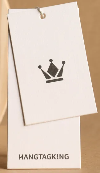 Étiquette de vêtements sur mesure-, étiquettes suspendues, étiquettes de vêtements sur mesure -, fabrication d'étiquettes suspendues C1s White Ivory Board Paper Box Board