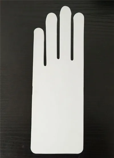 Panneau de doublure de gant de coupe gratuit doublé blanc tableau blanc blanc gant carton blanc panneau Duplex avec dos gris