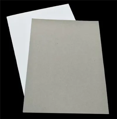 Carte de duplex blanc de super qualité avec dos gris